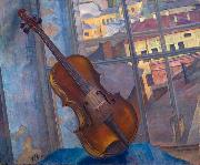 Kuzma Sergeevich Petrov-Vodkin A Violin oil